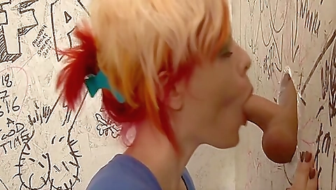 Blonde milf and shemale girl play with each other's holes