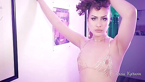 Brunette enjoys anal play with her friend's huge dildo