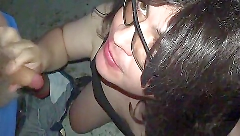 Stepmom and her stepdad are having a deepthroated threesome