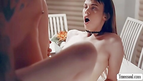 Party Goer Ts Lets Stepbro Bareback Her Ass To Keep Silent