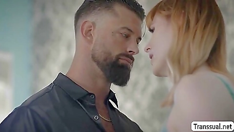 Red head milf anal video of sexy and handsome tgirl